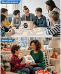 Children assembling Hands On FM Radio Kit for Kids and Teens STEM Electronic DIY Experiment Kit with a teacher