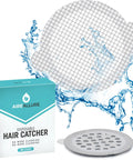 Disposable Shower Drain Hair Catcher Mesh Stickers Peel And Stick Strainers To Prevent Clogs With Strong Waterproof Adhesive