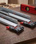10 Inch Concealed Drawer Rails Soft Close Slides For Wood Drawers, Heavy Duty Cold Rolled Steel, on wooden surface