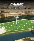Ringer Magnetic Golf GPS Handheld With Touch Screen Display, Water Resistant Range Finder Dynamic Green View on golf course