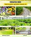 Versatile uses of Heavy Duty Weed Barrier Fabric 4 By 300 Feet Woven Landscape Ground Cover for gardens and lawns in various settings.