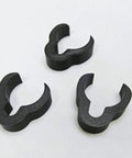 Three Pack Transducer Pole Cable Clips For One Eighth Inch And One Quarter Inch Shafts snug snag free cable management set