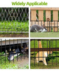 Critter Proof No Dig Fence Barrier For Garden, 30 Panels, 42.5 Feet Long By 13 Inches High, Rustproof Metal Border For Outdoor Use