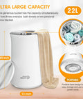 Large Towel Warmer For Bathroom With 4 Heating Modes Auto Shut Off Fits Up To Two 40x70 Towels Bathrobes Blankets Pajamas 23L Capacity For Spa Vibe Home Comfort