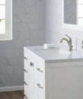 Bathroom showing Sweet Value 23 Inch Rectangular Undermount White Porcelain Ceramic Bathroom Sink With Overflow Scratch Resistant Glazed Surface