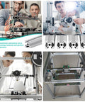 Rock Solid 2020 T Slot Aluminum Extrusion Profile And Linear Rail Guide Set For 3D Printers And CNC Machines, featuring smooth assembly.