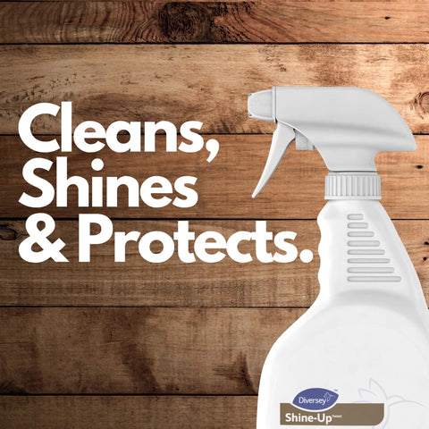 Shine Up Lemon Wood Furniture Polish Spray For Clean, Restore, And Protect Wood And Surfaces Like Chrome, Stainless Steel, Marble And More