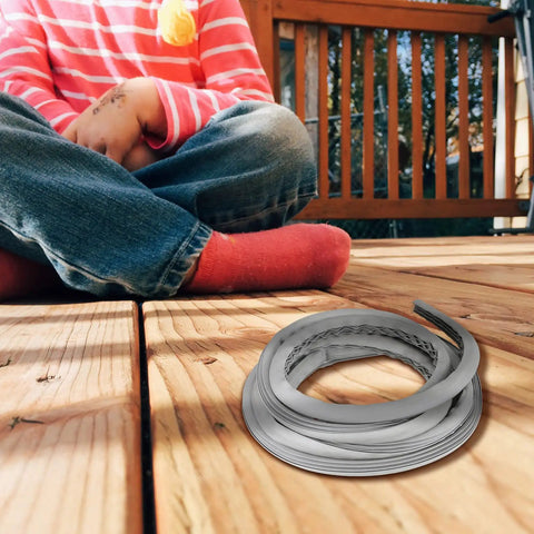 Flexible EPDM Rubber Expansion Joint Filler for Concrete Driveways and Cracks, Weather Resistant, coiled on deck