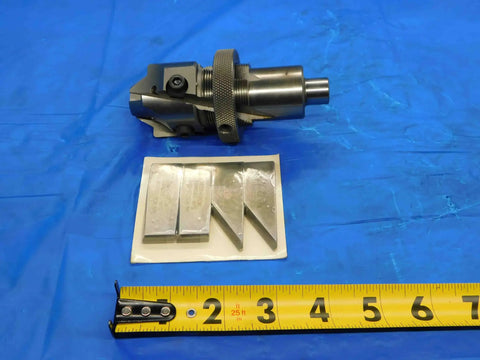 Genesee Hollow Mill With Fresh Blades For Precision Milling, indexable cutter, USA Made, shown with detachable blades
