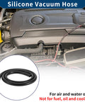 High Temp Silicone Vacuum Hose For Cars And Trucks Heavy Duty Vacuum Line 0.5 Inch ID 3mm Wall Thickness 3.3 Ft Length Black 130 PSI Max Durable Automotive Silicone Tubing in engine compartment