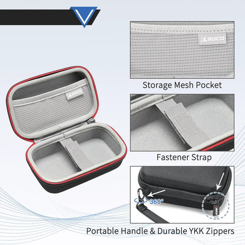Hard Shell Carrying Case For GLM165 Laser Distance Measure Series 165 Ft Blaze Pro 25G 40 27CGL 22 Case Only Protective Portable Storage For Outdoor Jobs On The Go. with mesh pocket and strap
