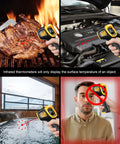 Infrared Thermometer Gun With Digital Laser Readout For Cooking And Grilling Fast Accurate Temperature Measurement visible