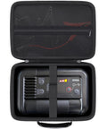 Rugged Hard Case For NOCO Boost Plus Air AX65 2000A Jump Starter With Air Compressor secured inside black carry case