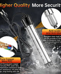 2000W Immersion Water Heater With Auto Shutoff, Stainless Guard And Digital Temperature Sensor, cable and plug shown