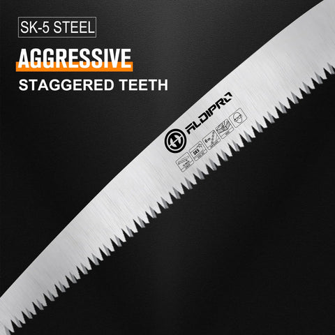 7 Inch Folding Hand Saw With Wenge Wood Handle And Leather Sheath Beastly Sharp Heavy Duty SK5 High Carbon Steel Pruning Saw blade