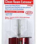 Clean Ream Extreme PVC Pipe Reaming Bit With Three Eighths Inch Hex Shaft And Two Inch Head In Packaging