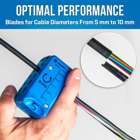 Hand holding tool with Replacement Blade Set For MS 326 Fiber Optic Mid Span Slit And Ring Tool Pro Grade Durable Blades for 5-10 mm cables
