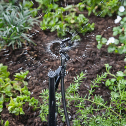 Adjustable Flow Micro Sprinkler With Full Circle Rotary Spray For Drip Irrigation Systems 10-32 Inlet watering garden