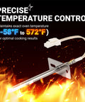 Upgraded Ultra Durable Temperature Sensor Probe For Samsung And LG Ovens Replacement DG32-00002B EBG61305805 PS4240743 6322B62214A PS11732697 Pro Grade Compatible With Most Range Models, 304 stainless steel probe with white braided cable