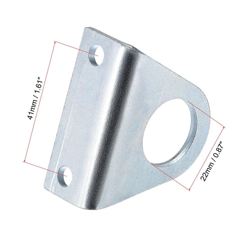 Air Cylinder Rod Clevis Mounting Bracket With 2 Bolt Holes For 20mm Bore MA MAL Pneumatic Parts, 54 X 22.5 X 44mm, 2Pc Kit, Rugged Industrial Mounting Bracket For Pneumatic Systems. 20mm bore metal clevis bracket with 2 bolt holes and 41mm fixing distance