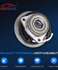 Beefy Front Wheel Bearing And Hub Assembly Kit For Ford F 150 2000 2001 2002 2003 4x4 5 Lugs With ABS Front Left And Right Pair