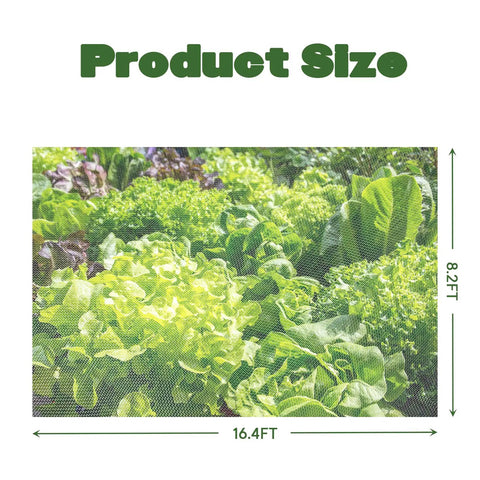 See Through Garden Netting 8.2 By 16.4 Feet Bug And Bird Barrier Netting for plants protecting vegetables in garden