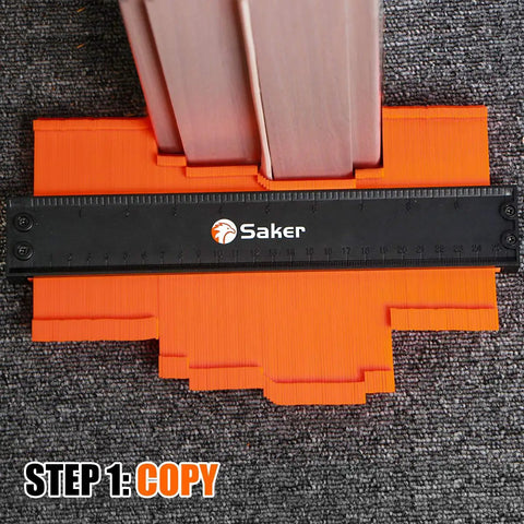 Contour Gauge Tool For Woodworking And DIY With Lock, Pro Grade Shape Duplicator used for accurate copying of trim shape