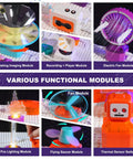 Kids Electric Circuit Kit With 68 Pieces For Electronics Exploration, 450 Plus Projects showing various functional modules