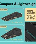 Heavy Duty Squat Wedge Block Set For Fitness Fanatics With Dope High Weight Rating Epp Foam Build, 12.2" size, for stable squats.