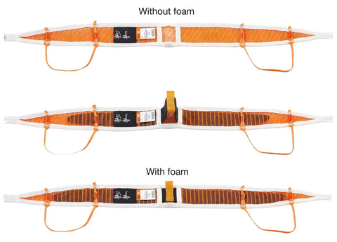 Ultralight Mountaineering Harness With Openable Design For Ski Touring And Climbing Ultra Lightweight 100g Size Small In Orange White