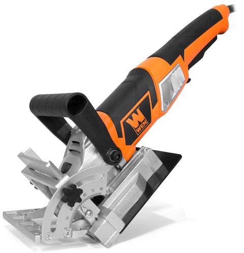 Beefed Up Plate And Biscuit Joiner With Case And Biscuits, 8.5 Amp Motor, Adjustable Fence For Precise Slots At Any Height