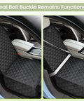Waterproof Front Seat Cover For Dogs 2 Pack Pet Seat Protector With Side Flaps Universal Fit showcasing seat belt access