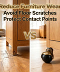 Comparison of furniture with and without 2 Inch Ball Caster Wheels Set Of 4 With Vintage Antique Brass Finish And Five Sixteenth Inch By One And A Half Inch Stem And Sleeve Heavy Duty Swivel Furniture Casters For Chairs Cabinets Tables And More.