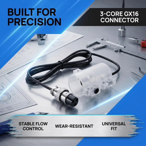 Hand Switch For Fluid Dispensing Machines With 3 Pin Wired Manual Trigger Handle Durable Compact Lightweight Plastic Replacement Part with GX16 connector