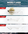 Three styles of Curly Tail Worm Lures Soft Realistic Wavy Tail Bait Swimbaits for Saltwater and Freshwater Fishing Killer for Bass Trout Crappie and More 6 Inch White 20 Pack shown on water background.