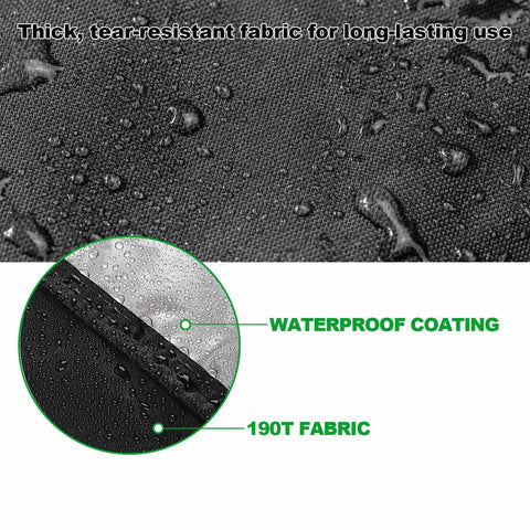 Heavy Duty Water Resistant Fire Pit Cover For Summit 24 Inch Solo Stove with waterproof coating and 190T fabric detail
