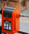 Three Piece Draw Bar Collet Chuck Set MT2 Taper For Wood Lathe With Inner Thread 3/8x16TPI on orange lathe machine