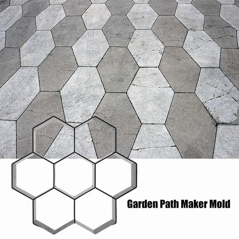 Durable Concrete Molds For Walkways And Patios Reusable Paver Molds For DIY Garden Paths Hexagonal Stepping Stone Molds