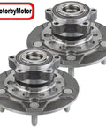 Front Wheel Bearing And Hub Assembly For Ford Transit 150 2015 2016 2017 2018 Transit 250 2015 2016 2017 2018 And Transit 350 2015 2016 2017 2018 5 Lug 2 Piece Set Low Runout For A Smooth Ride, showing two hub assemblies with bolts