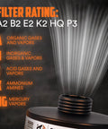 DotPro 330 Industrial Filter Built Tough For 40mm NATO Respirator A2 B2 E2 K2 Hg P3 details organic gases and vapors