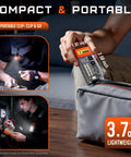 Ultra Compact UV Flashlight 365nm with LED Power EDC Must Have Magnetic Rechargeable Blacklight for portable use