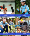 Three Pairs Of Heavy Duty Arm Protectors For Thin Skin And Bruising Cut Resistant Forearm Sleeves Level Five Burn Protection in various tasks.