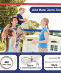 Heavy Duty Outdoor Volleyball Net 32X3FT Net Only With All Weather HDPE UV Treated Stainless Cable reinforced setup