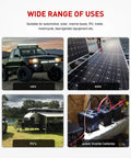 Wide range of uses for Heavy Duty 6 AWG 20 Inch Battery Power Inverter Cables Set With Tin Plated Copper Terminals, cars, solar, RVs