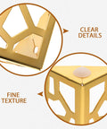 Clear details of 4 Pack Iron Furniture Legs for Couch Dresser Cabinet and Wardrobe Replacement Feet Lightweight Oxidation Resistant
