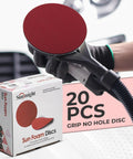 3 Inch 2000 Grit Grip No Hole Round Sanding Discs Set For Wet And Dry Sanding With Hook And Loop Backing tool in use