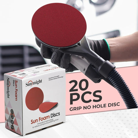 3 Inch 2000 Grit Grip No Hole Round Sanding Discs Set For Wet And Dry Sanding With Hook And Loop Backing tool in use