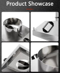 Pro Level Stainless Steel Fume Hood Square Smoke Collector For Welding Cutting Dust Extraction Heavy Duty Industrial Air Filtration System Badass High Heat Resistant Build close-up of hood details