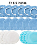 20 Pack 5 To 6 Inch Microfiber Polisher Pad Bonnets For Orbital Buffers Easy Slip On Polishing Buffing Covers Durable Car Detailing Accessories That Will Not Deform Delivers Smooth Mess Free Shine On All Finishes