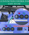 Multi-function control panel of Mini Crawler Skid Steer Loader 22 HP With Dual Cooling System Air Cooler And Engine Fan DS-SS70 New Blue.